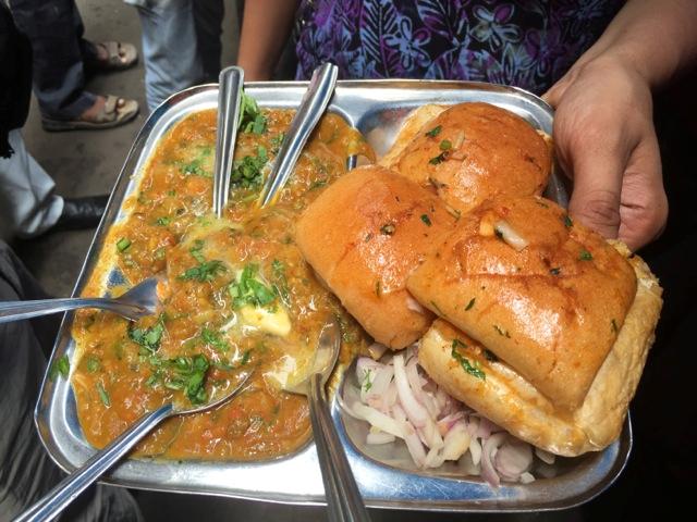 Pao bhaji from Khau Galli in Mumbai. Pao bhaji from Khau Galli in Mumbai.
