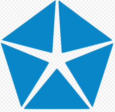 Inscribed five-point star. Inscribed five-point star.