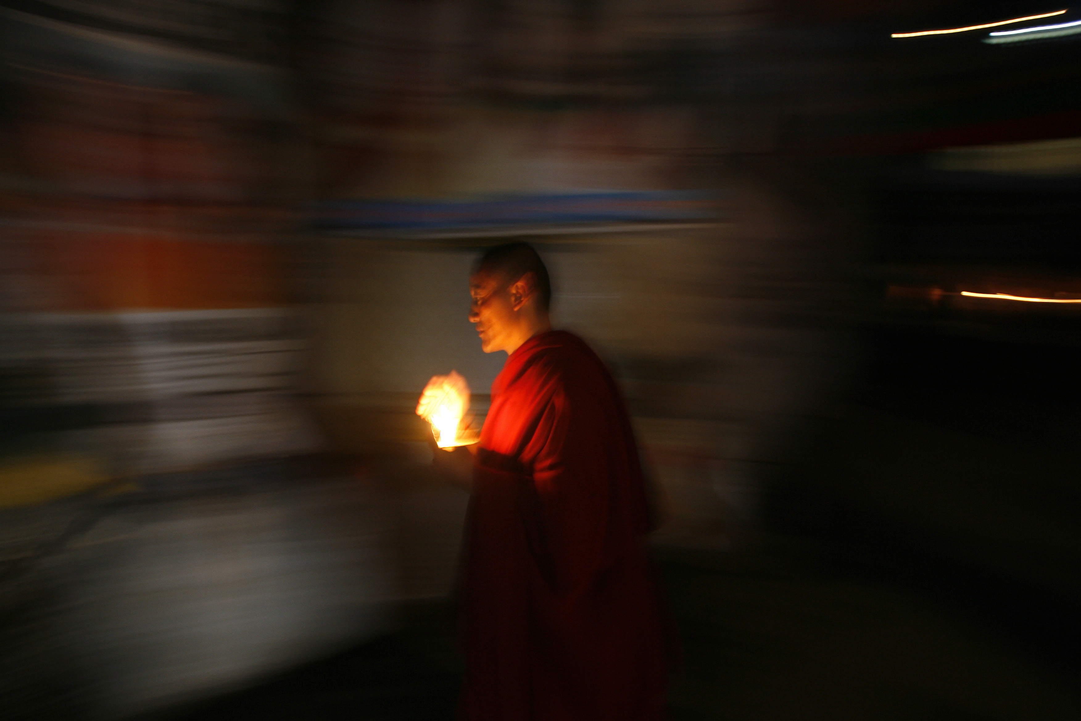 A Tibetan monk in Dharamsala. Arko Datta/Reuters A Tibetan monk in Dharamsala. Arko Datta/Reuters