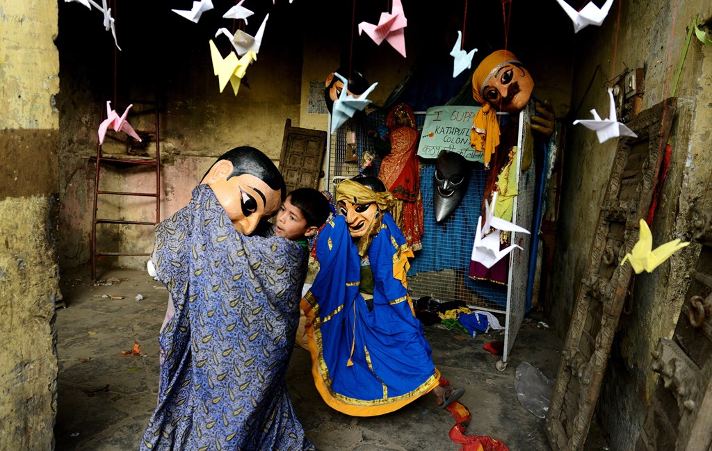 Kathputli Colony. Credit: Chandan Khanna/AFP Kathputli Colony. Credit: Chandan Khanna/AFP