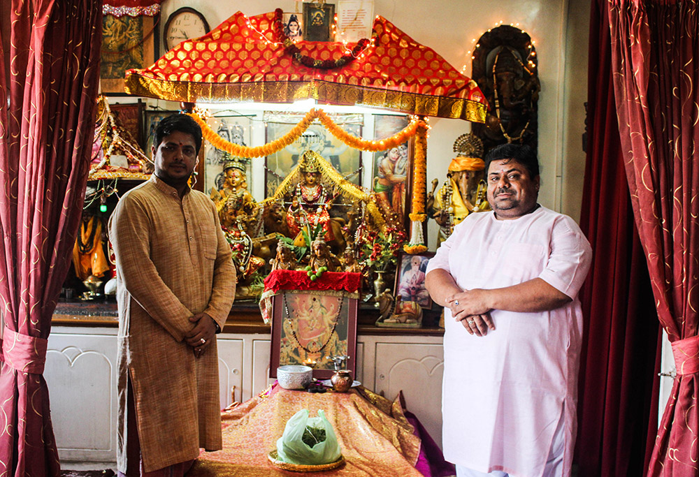 Maharaj and his nephew. Photo credit: Aisha Nazim Maharaj and his nephew. Photo credit: Aisha Nazim