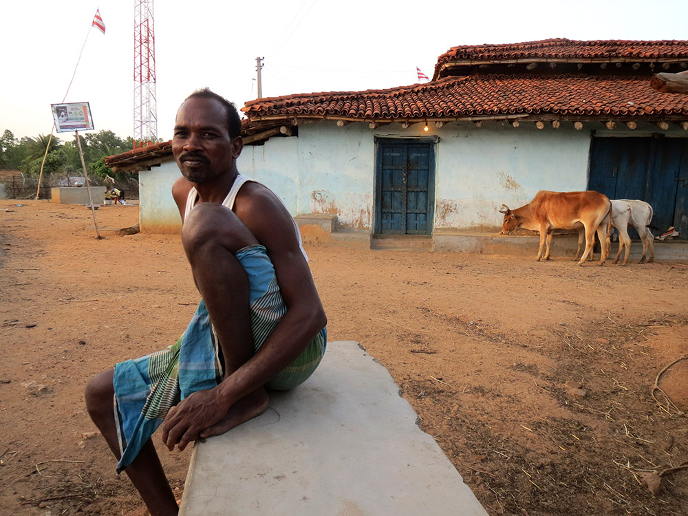 Babulal Oraon, a farmer, says villagers are scared of being caught selling cattle. Babulal Oraon, a farmer, says villagers are scared of being caught selling cattle.