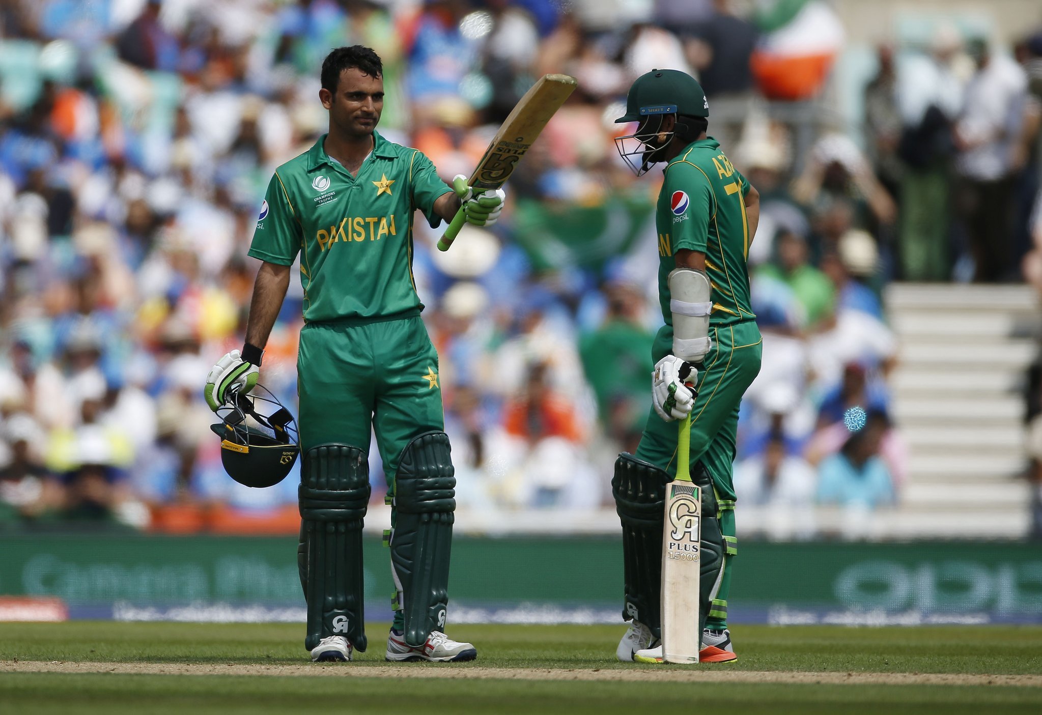 Fakhar Zaman's performance was arguably the greatest by a Pakistani in a world event final (Image credit: AFP) Fakhar Zaman's performance was arguably the greatest by a Pakistani in a world event final (Image credit: AFP)