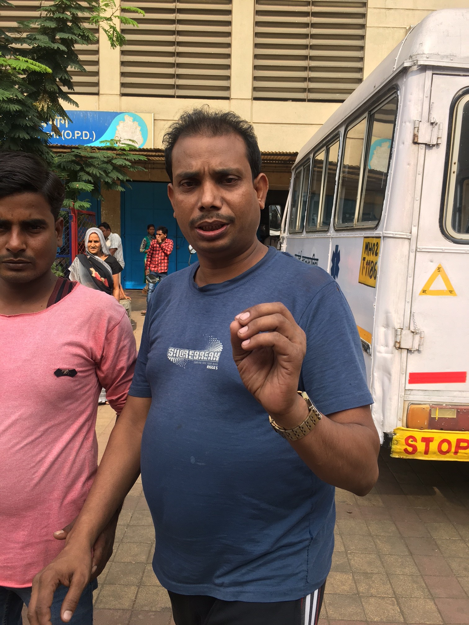 Mirza Naseem, who lost his son and nephew in the fire on Monday. (Photo: Priyanka Vora). Mirza Naseem, who lost his son and nephew in the fire on Monday. (Photo: Priyanka Vora).