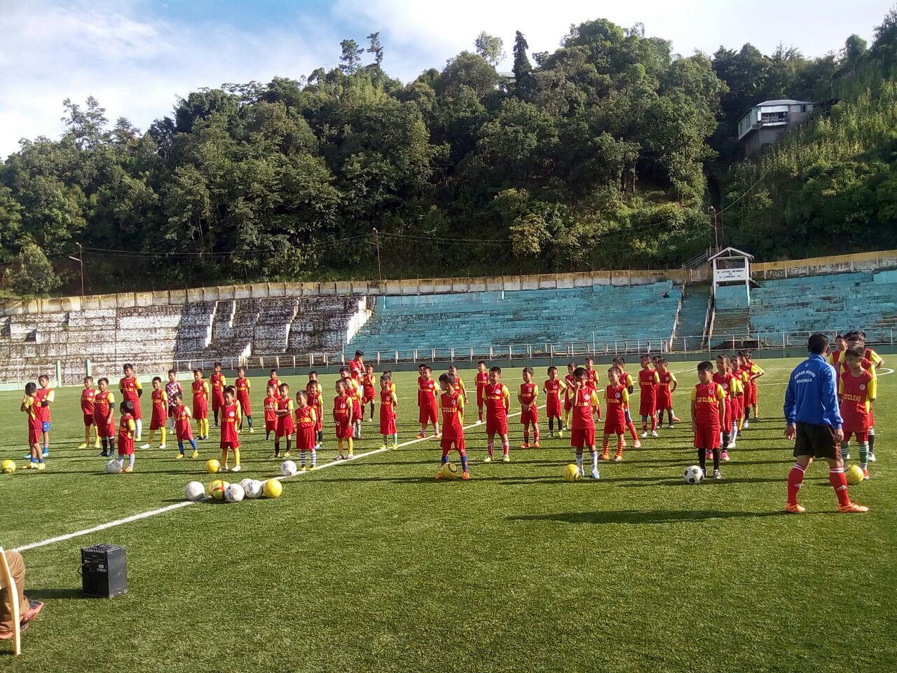 Training for the Young Legends League at the Chhangput Stadium is on. (Image courtesy: 8One Solutions) Training for the Young Legends League at the Chhangput Stadium is on. (Image courtesy: 8One Solutions)