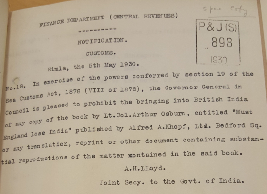 IOR/L/PJ/6/2001, File 1602 (1930) - Finance Department (Central Revenues) Notification No. 18, 5 May 1930. IOR/L/PJ/6/2001, File 1602 (1930) - Finance Department (Central Revenues) Notification No. 18, 5 May 1930.