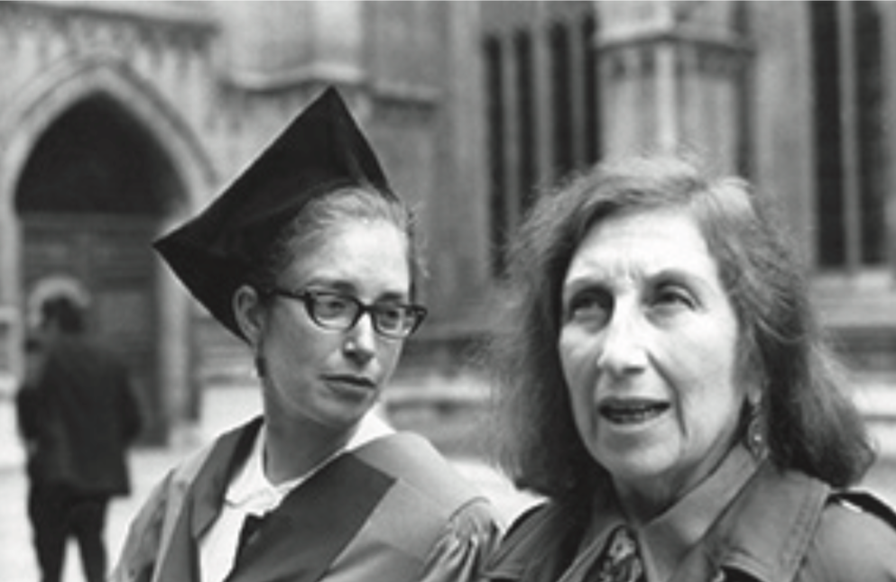 With her mother Rita in Oxford, 1973. With her mother Rita in Oxford, 1973.