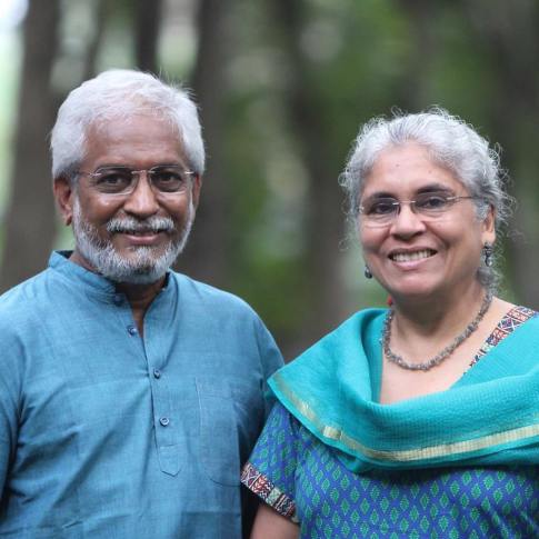 KP Jayasankar and Anjali Monteiro. KP Jayasankar and Anjali Monteiro.