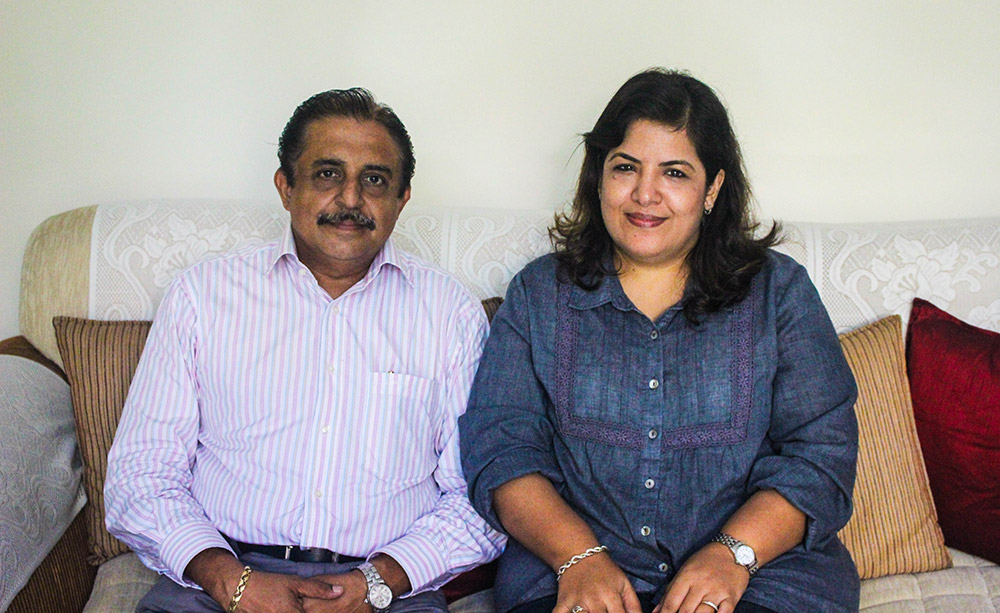 Naresh and Divya Moorjani. Photo credit: Aisha Nazim Naresh and Divya Moorjani. Photo credit: Aisha Nazim