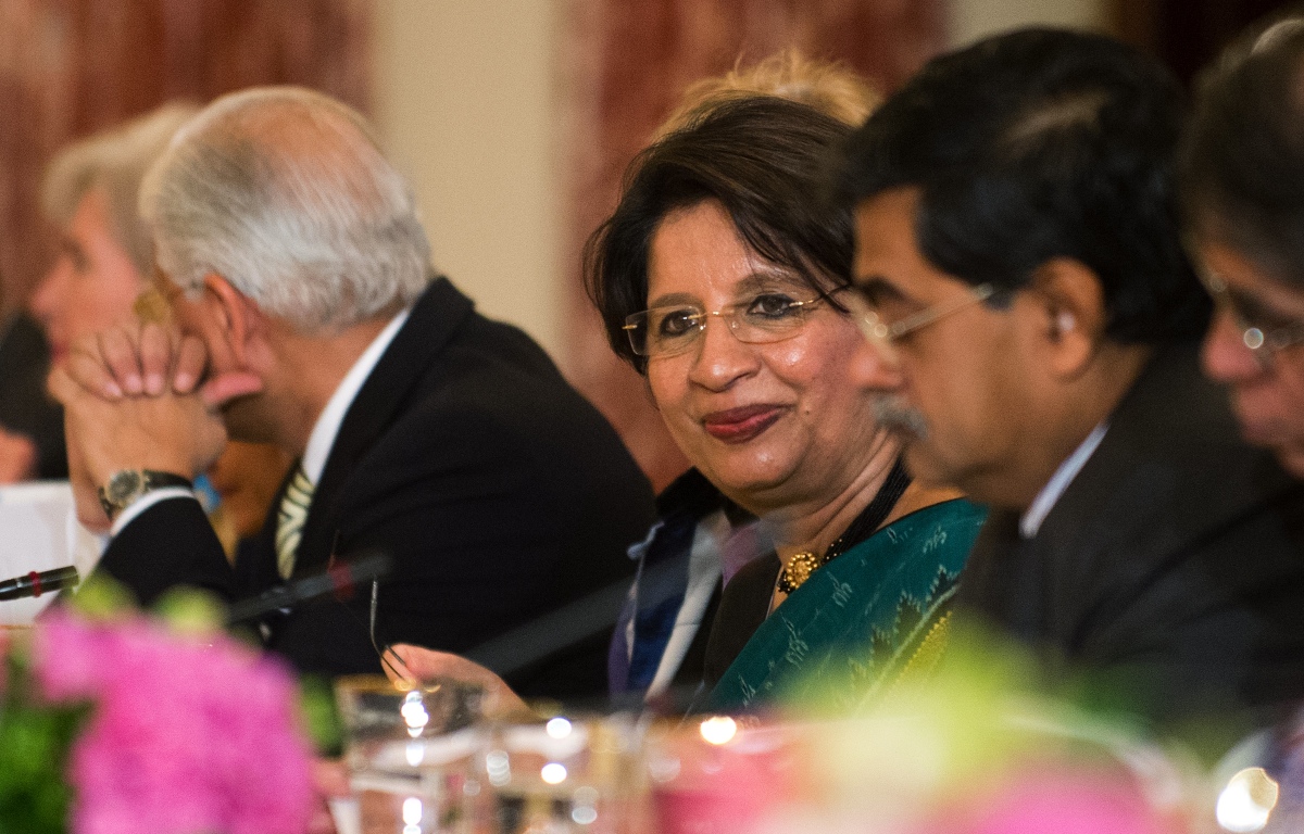 Nirupama Rao, then the Indian Ambassador to the US, attends the US-India Strategic Dialogue at the State Department in Washington, DC, in this photograph from June 13, 2012. (Photo credit: Jim Watson/AFP). Nirupama Rao, then the Indian Ambassador to the US, attends the US-India Strategic Dialogue at the State Department in Washington, DC, in this photograph from June 13, 2012. (Photo credit: Jim Watson/AFP).