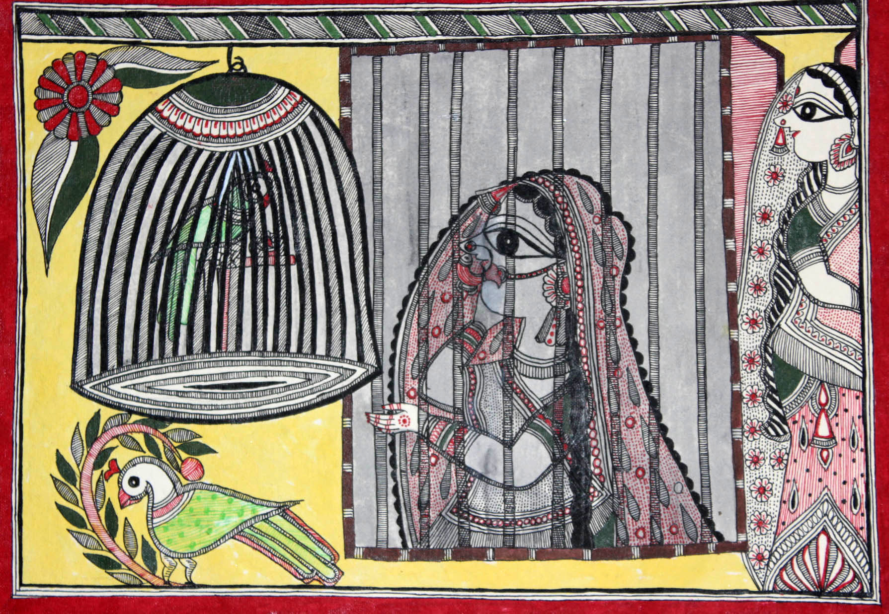 Art work by Rani Jha. Image courtesy: Sahapedia.org. Art work by Rani Jha. Image courtesy: Sahapedia.org.