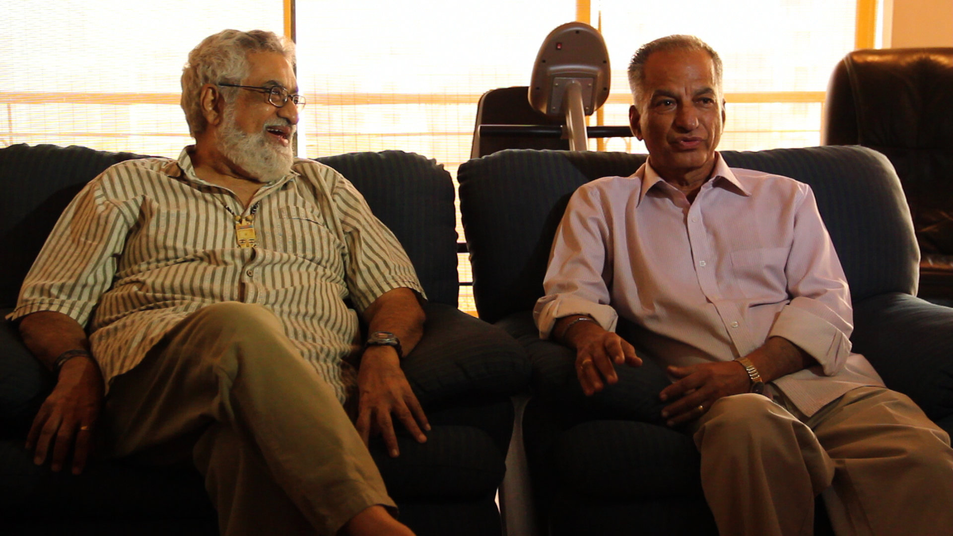 Kersi with brother Burjor, a retired percussionist. Kersi with brother Burjor, a retired percussionist.