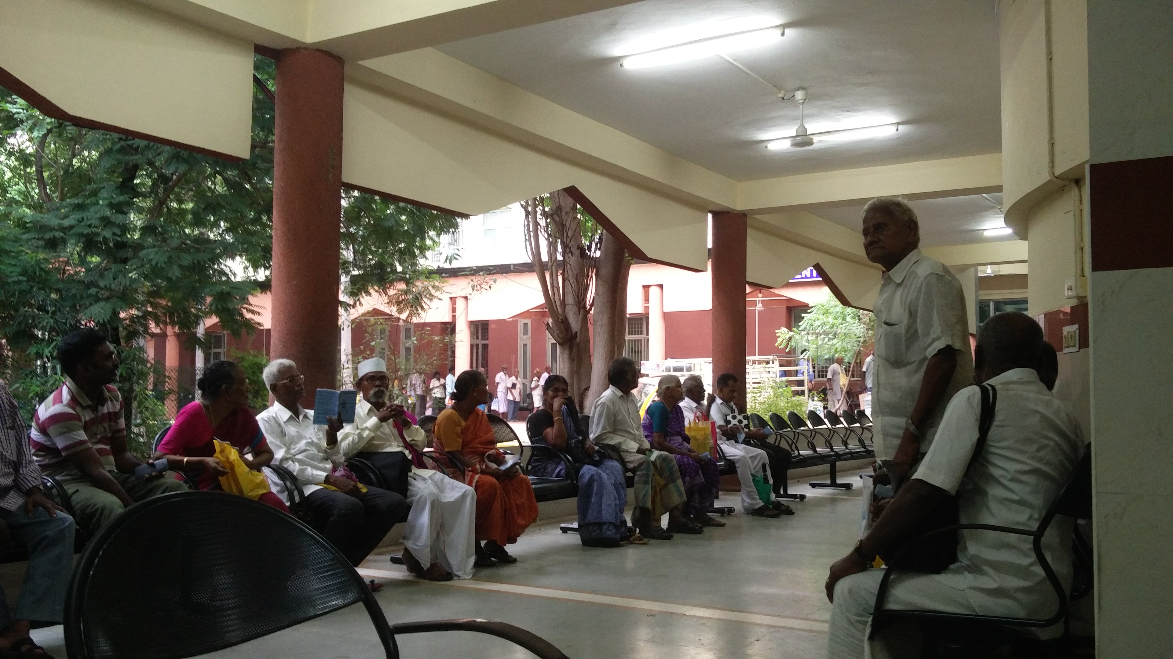 Patients and visitors at the National Institute of Siddha. (Photo: Vinita Govindarajan) Patients and visitors at the National Institute of Siddha. (Photo: Vinita Govindarajan)