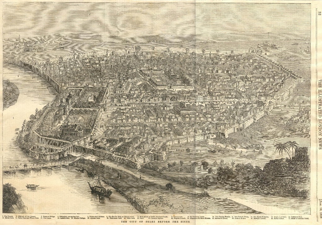 The city of Delhi before the 1857 siege. Photo credit: Wikimedia Commons The city of Delhi before the 1857 siege. Photo credit: Wikimedia Commons