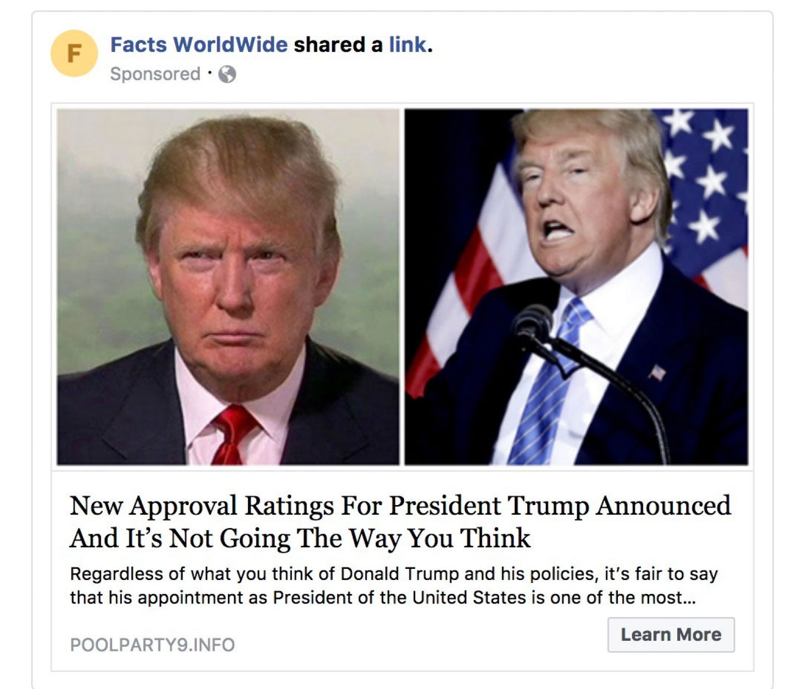 This ad, which targeted Facebook users in the United States who were over 40 and labelled as “very liberal” by the technology company, led some people to a scam site that froze their computers and tried to trick them into paying for bogus technology support. This ad, which targeted Facebook users in the United States who were over 40 and labelled as “very liberal” by the technology company, led some people to a scam site that froze their computers and tried to trick them into paying for bogus technology support.