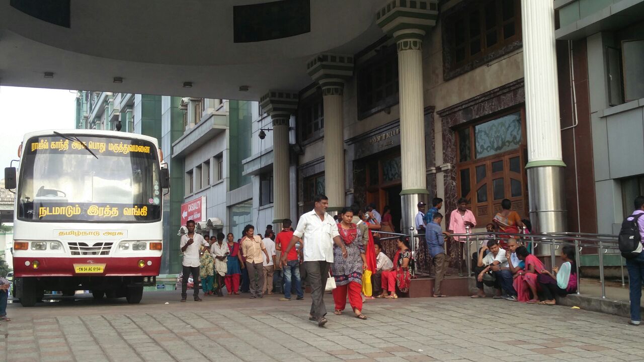 Patients are being transferred to the Government General Hospital Chennai. Credit: Vinita Govindarajan Patients are being transferred to the Government General Hospital Chennai. Credit: Vinita Govindarajan