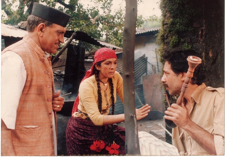 Amrish Puri, Neena Gupta and Lalit Mohan Tiwari in Suraj Ka Satvan Ghoda. Courtesy Sahyadri Films. Amrish Puri, Neena Gupta and Lalit Mohan Tiwari in Suraj Ka Satvan Ghoda. Courtesy Sahyadri Films.