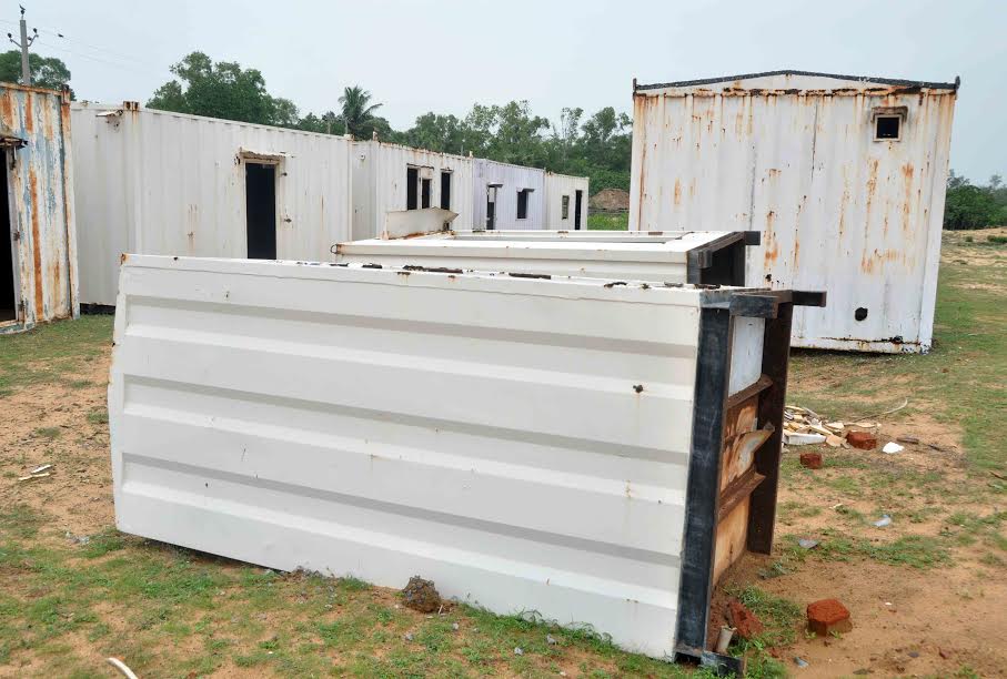 All that remains of Posco's site office in Nuagaon village in 2015. All that remains of Posco's site office in Nuagaon village in 2015.