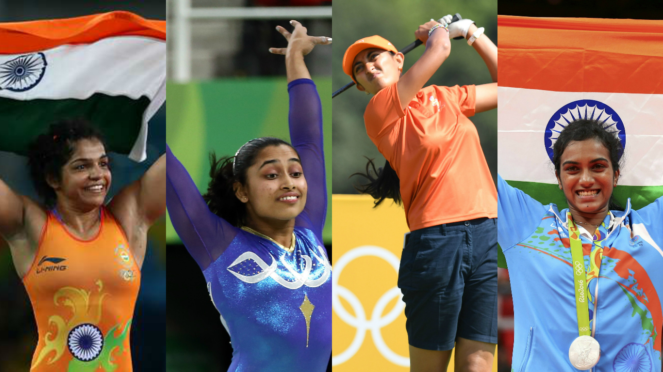 Indian women raised the flag at the 2016 Rio Olympics (AFP/Reuters) Indian women raised the flag at the 2016 Rio Olympics (AFP/Reuters)