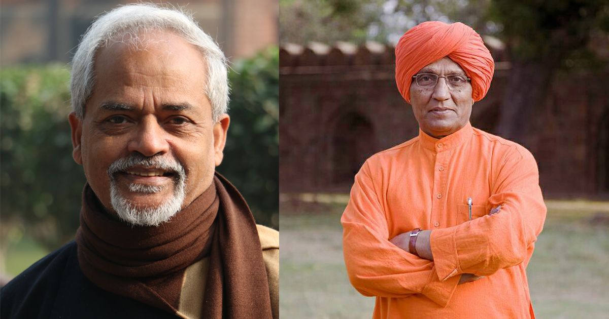 Valson Thampu (Left) and Swami Agnivesh. Valson Thampu (Left) and Swami Agnivesh.