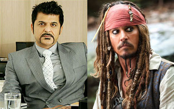 Rajesh Khattar, the voice of Johnny Depp’s Jack Sparrow. Rajesh Khattar, the voice of Johnny Depp’s Jack Sparrow.
