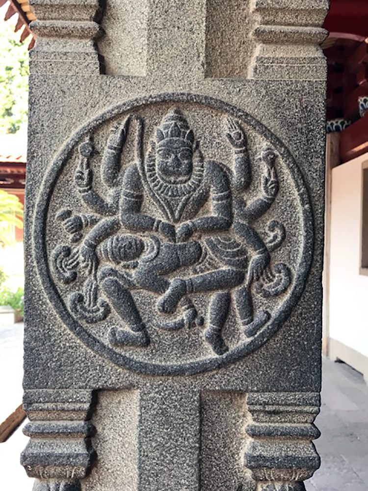 A carving of the god Narasimha at Kaiyuan Temple. Photo credit: Sudheendra Kulkarni A carving of the god Narasimha at Kaiyuan Temple. Photo credit: Sudheendra Kulkarni
