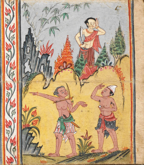 Thai manuscript of Mahabuddhaguna and other Buddhist texts, 18th century. British Library, Or 14068, f. 7 Thai manuscript of Mahabuddhaguna and other Buddhist texts, 18th century. British Library, Or 14068, f. 7