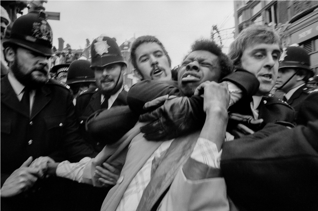 Race Riots in Lewisham 1977, from the Migration Museum's '100 Images of Migration' exhibition © by Peter Marlow. Race Riots in Lewisham 1977, from the Migration Museum's '100 Images of Migration' exhibition © by Peter Marlow.