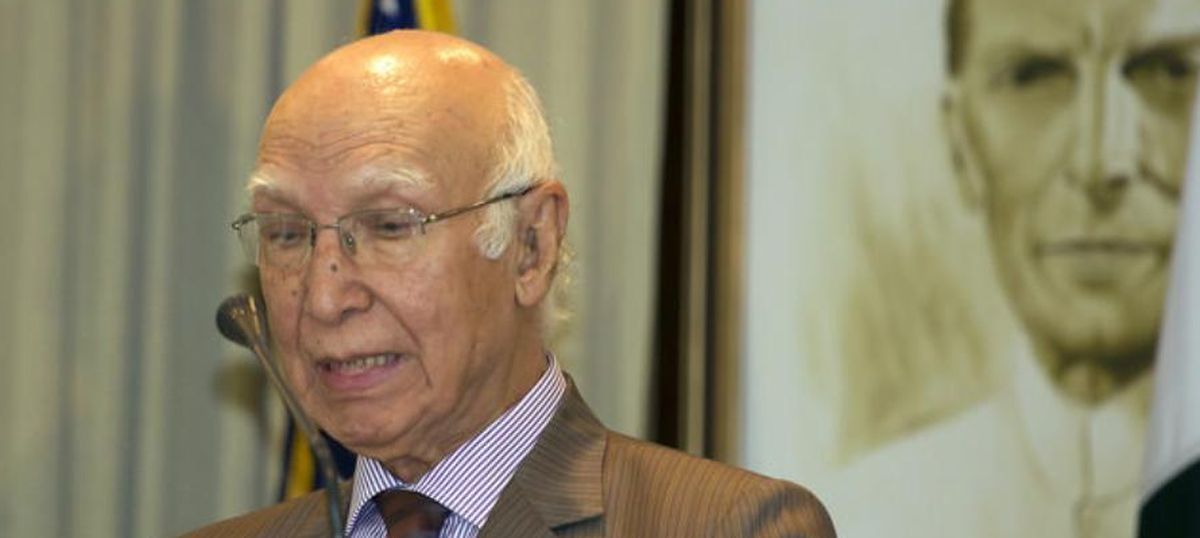 Heart of Asia: Simplistic to blame one country for violence, says Sartaj Aziz