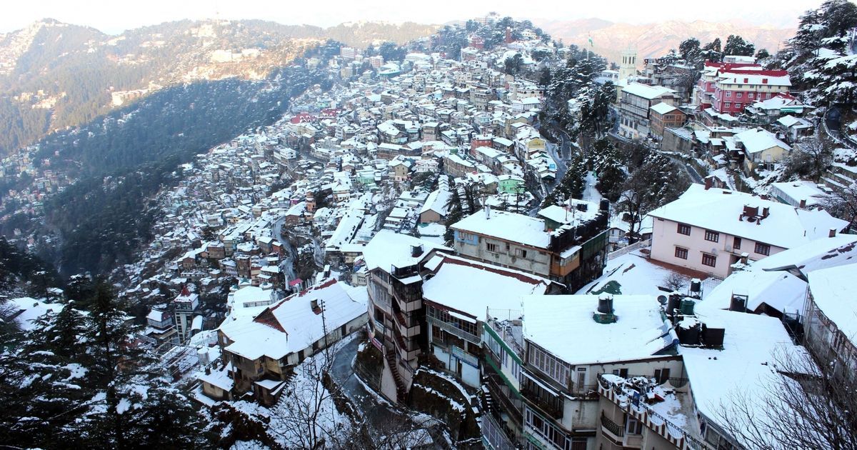 Shimla gets a white Christmas after it snows for the first time in over two decades