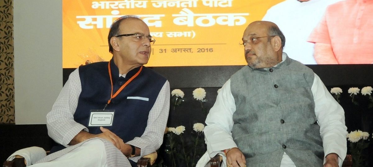 Image result for arun jaitley with amit shah