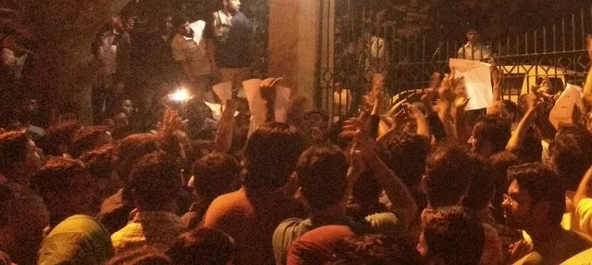 JNU VC, other officials 'confined' by protestors in university after student goes missing