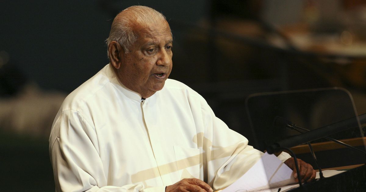 Former Sri Lankan prime minister Ratnasiri Wickremanayake dies