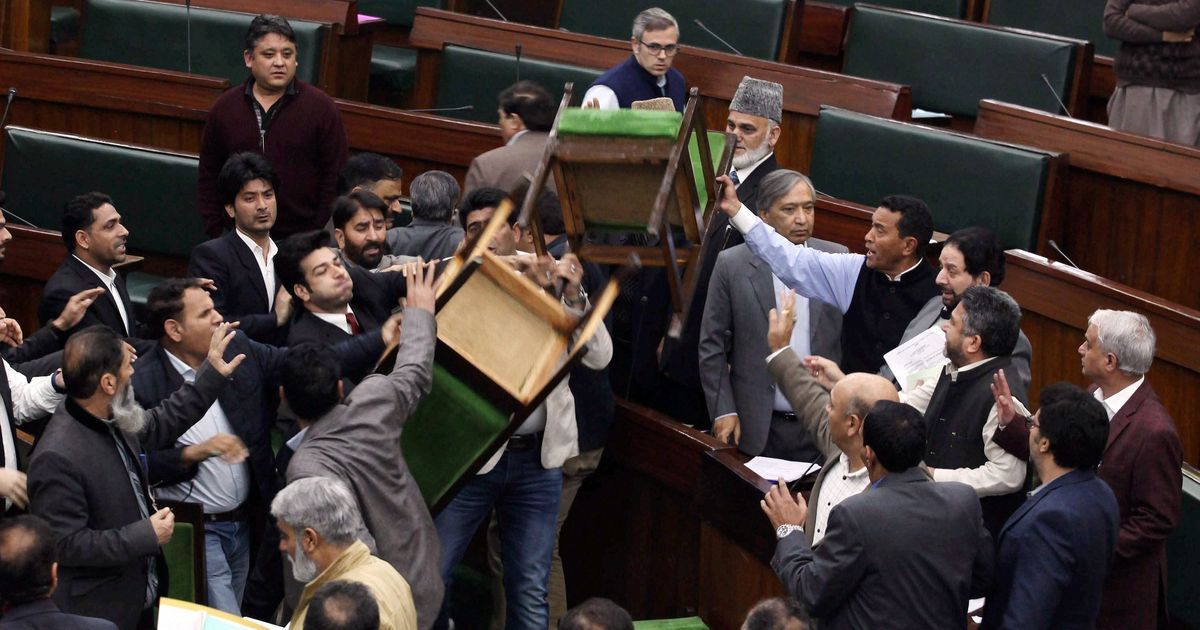 Mehbooba Mufti’s comments on Article 370 create chaos in J&K Assembly, Speaker adjourns session