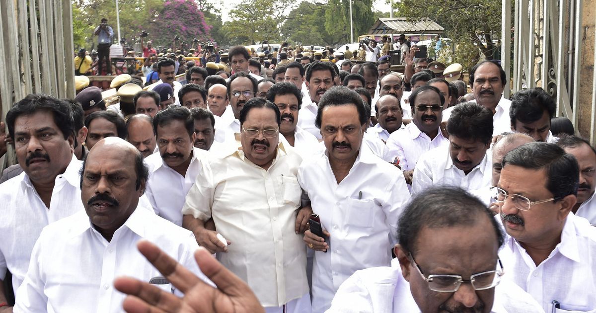 DMK on Hunger Strike Ahead of Madras HC Ruling on Trust Vote DMK on Hunger Strike Ahead of Madras HC Ruling on Trust Vote