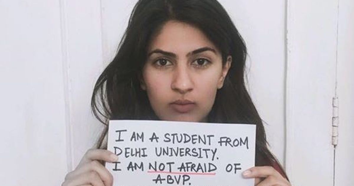 ‘I’m not afraid of ABVP’: Daughter of Army man killed in Kargil starts campaign that’s going viral