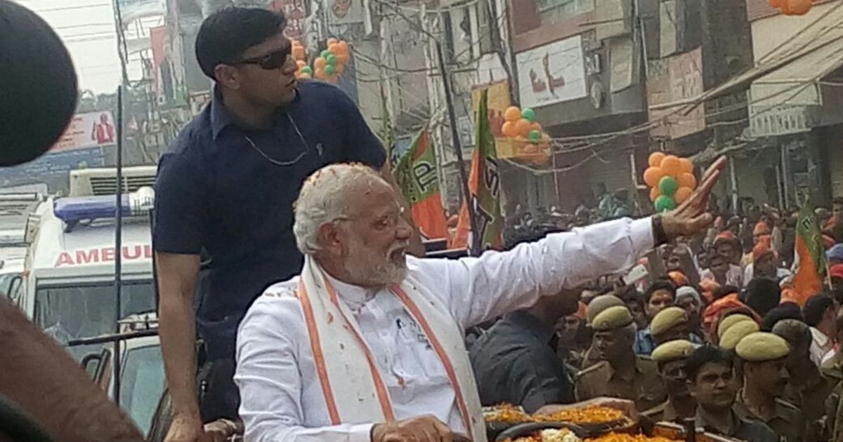 'Ghar Ghar Modi': Supporters cheer as prime minister begins UP polls road show in Varanasi