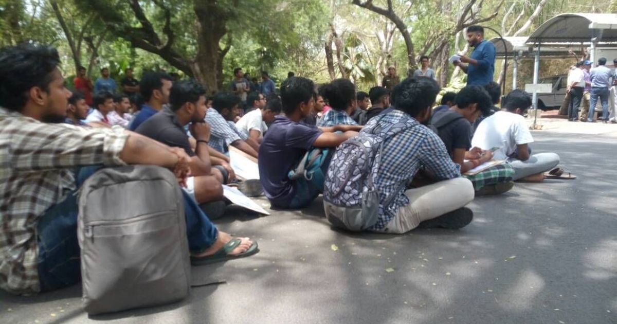 IIT Madras students protest against assault on PhD scholar who participated in beef fest