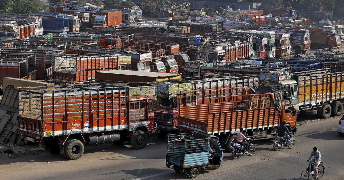 Truckers begin 36-hour strike to protest GST, high diesel prices