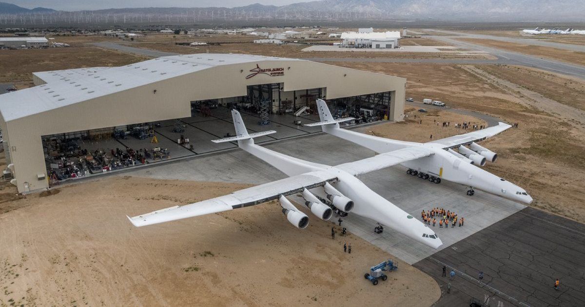 See the World's Biggest Airplane Roll Out for the First Time See the World's Biggest Airplane Roll Out for the First Time