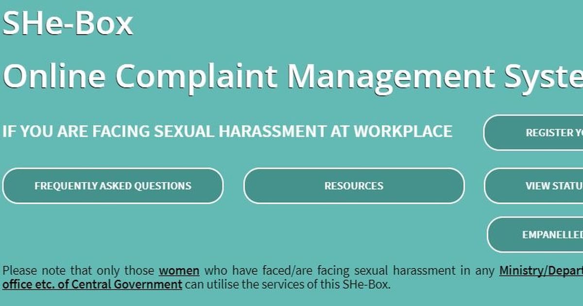 Maneka launches SHe-Box for complain against sexual harassment at workplace
