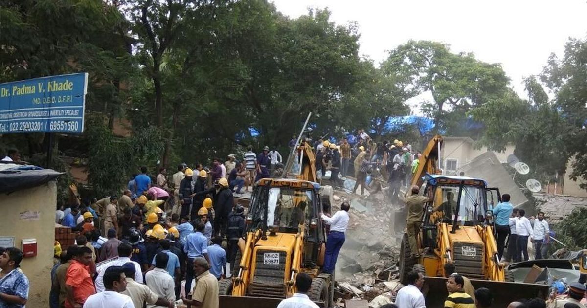 Mumbai: Eight dead, many feared trapped as residential building collapses in Ghatkopar