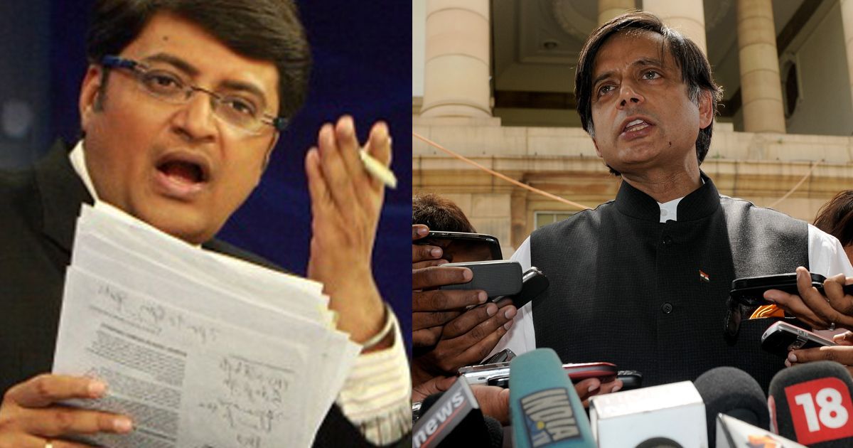 Criminal defamation case against Arnab Goswami stayed by Kerala HC, notice issued to Shashi Tharoor