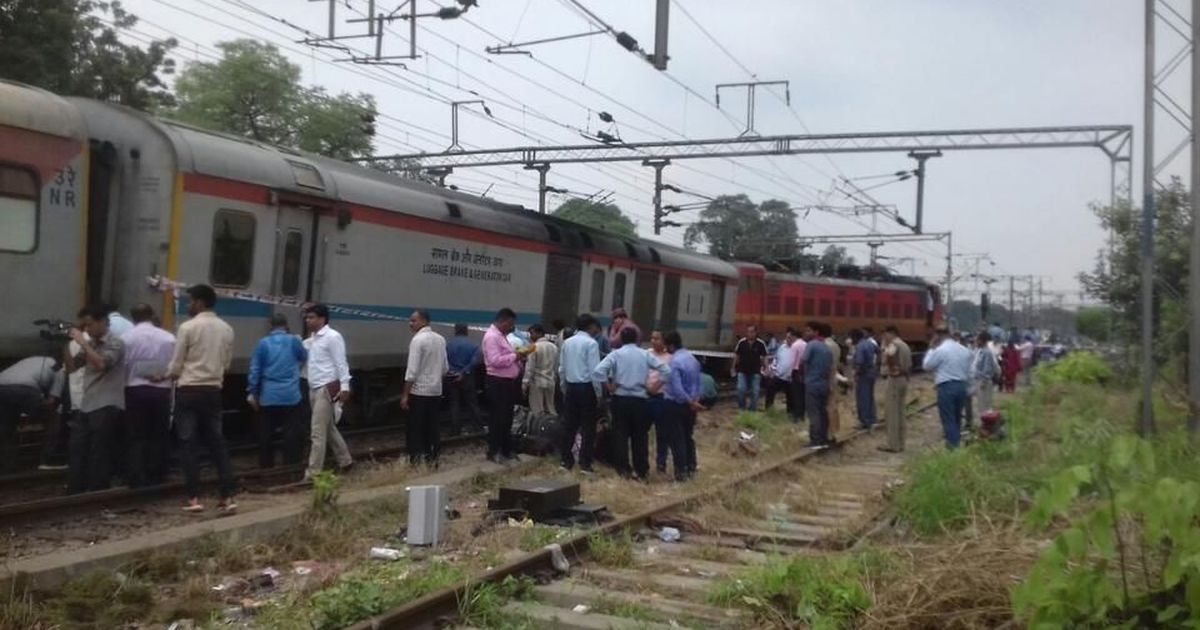 Engine power coach of Rajdhani Express derailed near New Delhi no injuries reported