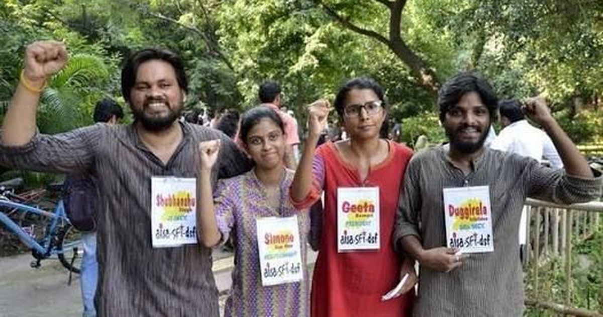 Left alliance beats ABVP to win JNU student elections, Bapsa comes third