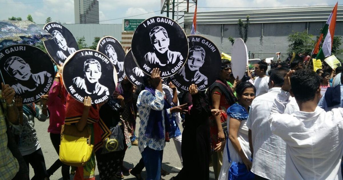 In photos: #IAmGauri national rally in Bengaluru clamours for justice in journalist’s murder case