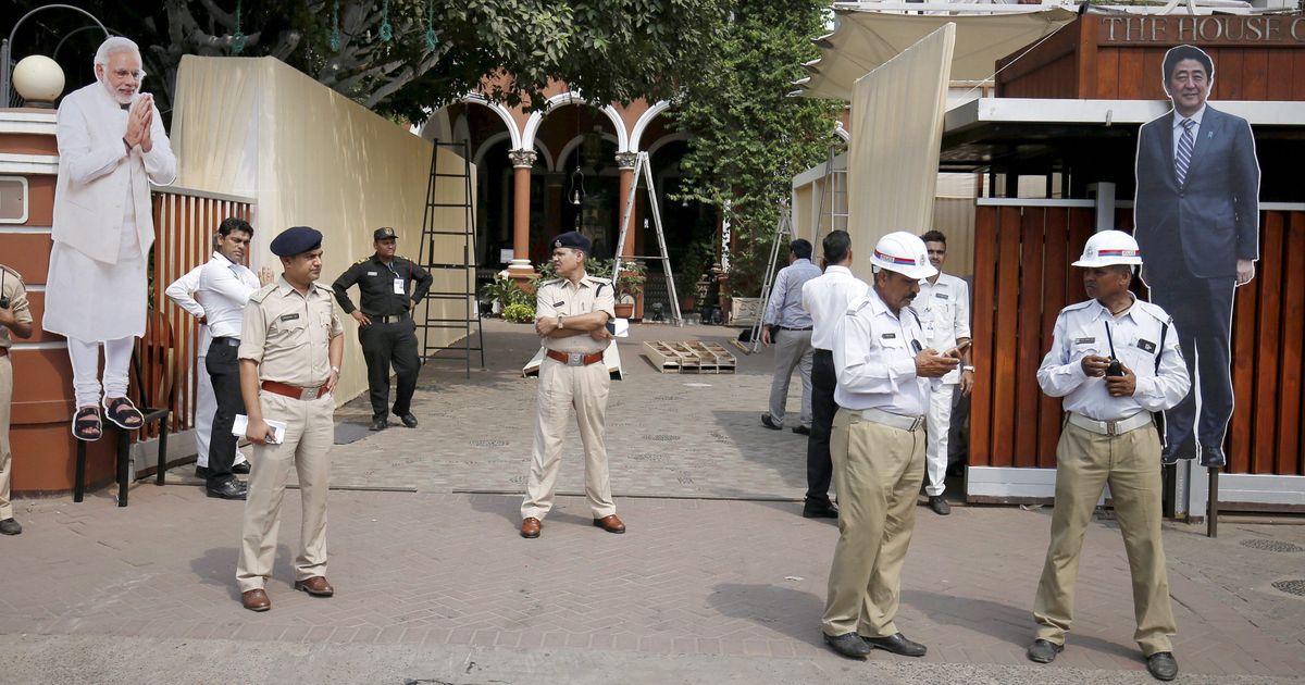 Security tightened in Ahmedabad ahead of Japanese Prime Minister Shinzo Abe’s visit