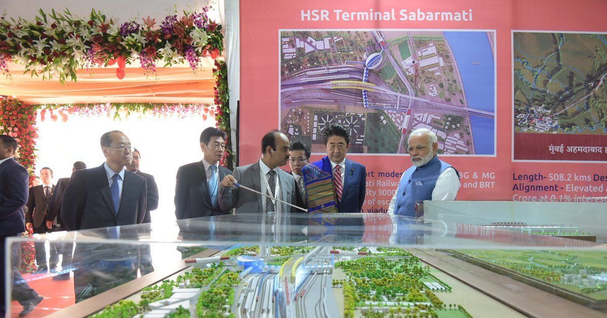 Narendra Modi, Shinzo Abe inaugurate India’s first bullet train project in Ahmedabad