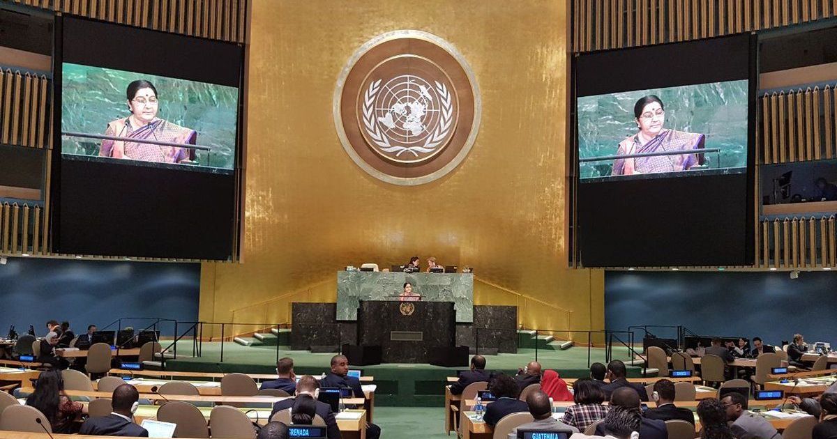 India extended hand of friendship, but Pakistan aborted peace process, says Sushma Swaraj at UN
