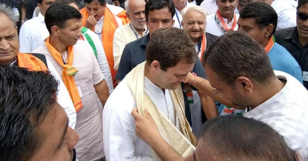 Rahul Gandhi kicks off Congress’ election campaign in Gujarat on a bullock cart